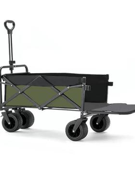 户叠外后款地ZQ-BW-K0营车手推车可折拖车摆摊超大拉车手拉露营开
