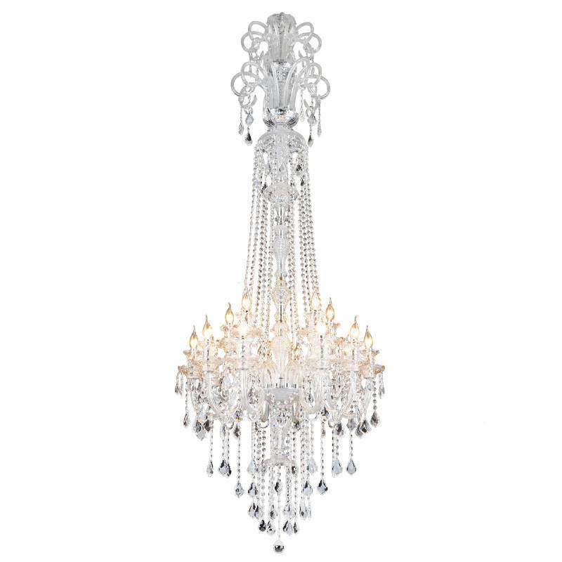 楼欧梯吊餐灯式水晶灯客厅灯现代厅简约灯复式楼别墅酒店大厅灯具,家装灯饰光源,智能吊灯,淘宝优惠券,粉丝福利购,淘宝优惠卷