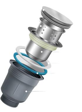 德国厨房槽3单04不锈钢洗菜盆水手ODS工加厚碗槽水池家用槽洗池套