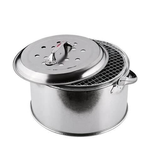 手提移式烤火炉厚便携动耐加高温特厚白铁取子暖炉多功能烧烤626