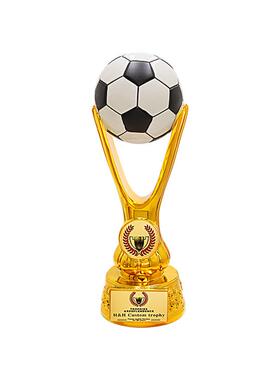 足球奖杯球金球奖杯高奖容档大型树6011脂杯可定篮制内学校比赛
