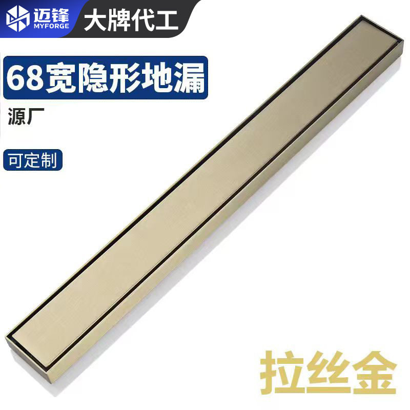 隐形长条不锈钢地漏防刮耐磨淋浴房防臭防堵防反水防溢水地漏