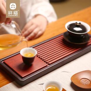 竹制现代纯天然高端电木款 新款 家用干泡台茶台茶具托盘茶海茶几