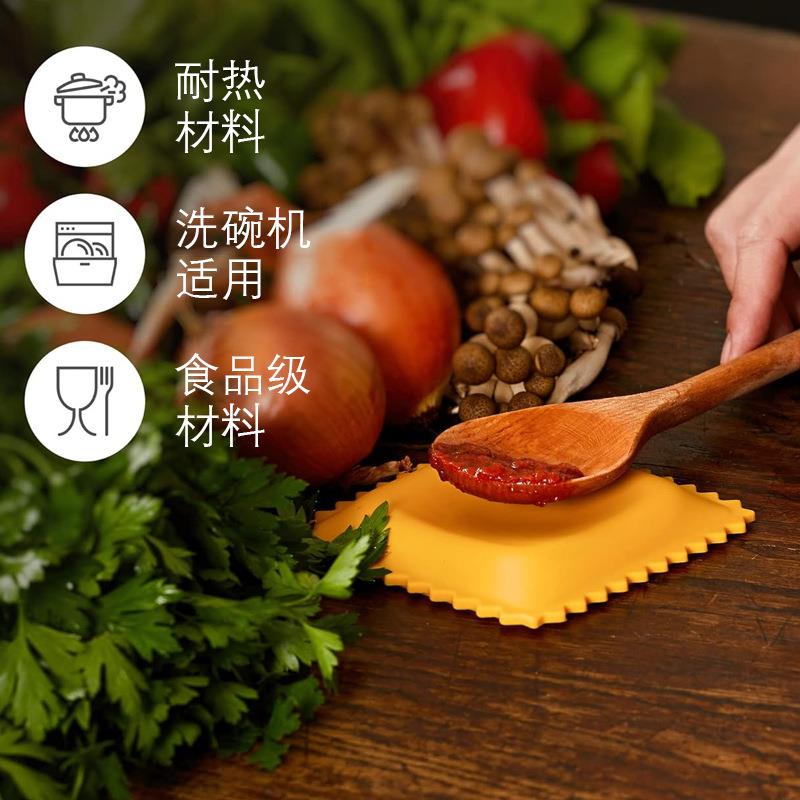简约创意饼干造型汤勺垫硅胶隔热防烫垫餐厅厨房实用小工具易清洗