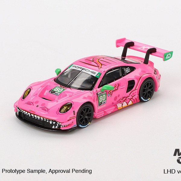 MINIGT车模 保时捷 911 GT3 R 80号 AO Racing 粉恐龙 车模型 872图片