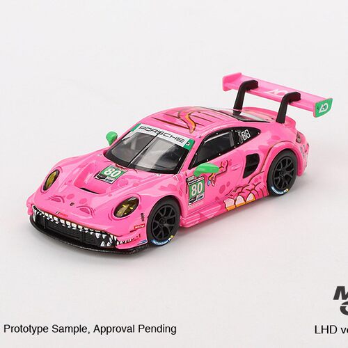 MINIGT车模 保时捷 911 GT3 R 80号 AO Racing 粉恐龙 车模型 872