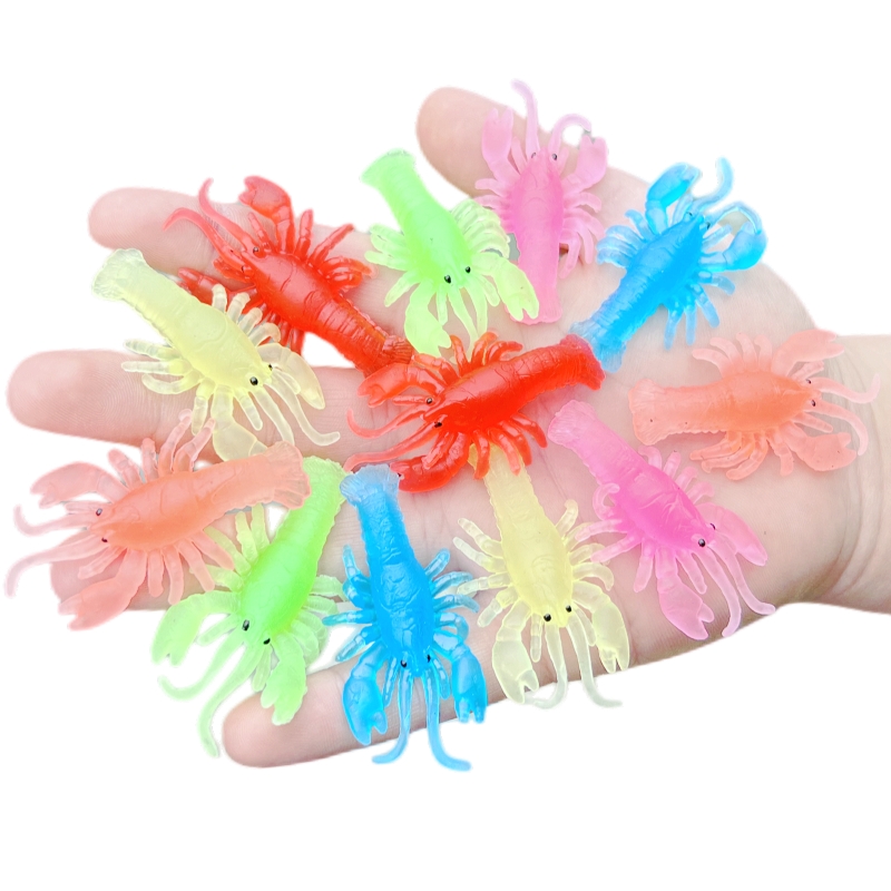 小龙虾软胶彩色套装玩具包邮