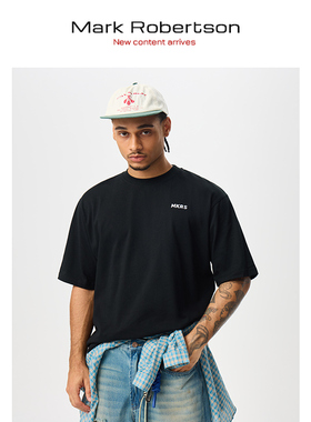 Mark Robertson2025ss宽松圆领T恤美式复古简约百搭半袖纯棉潮流