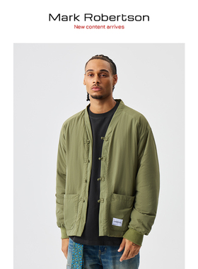 Mark Robertson25AW索诺娜夹棉复古夹克新中式宽松休闲盘扣外套