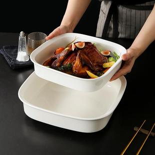 创意盘子正盘特色烤盘微波炉烤箱专用酒店餐厅陶瓷深盘汤盘商用
