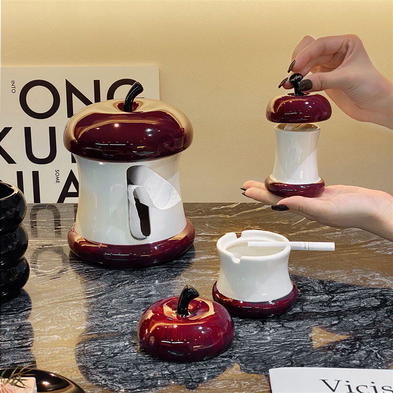 可爱云朵纸巾盒家用茶几陶瓷抽纸盒子创意个性床头餐巾纸收纳盒