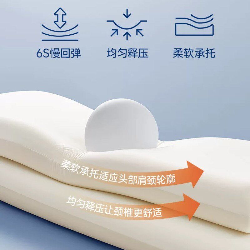 慢回弹记忆棉双人长枕头护颈椎助睡眠一体长条整头枕.5米1.8m1.2m