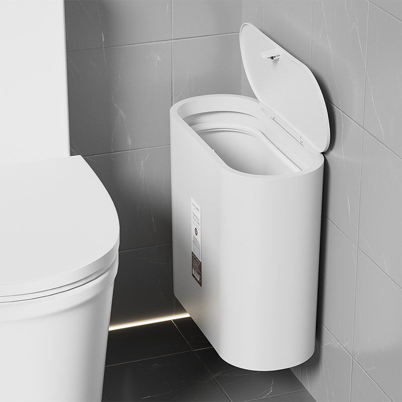 卫生间垃圾桶带盖家用2024新款壁挂式窄缝专用厕所垃圾筒极窄夹缝