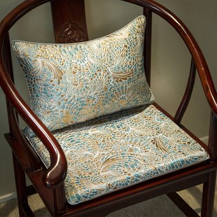 精选中式椅垫坐垫四季通用高密度海绵座垫轻奢高级感防滑久坐椅子