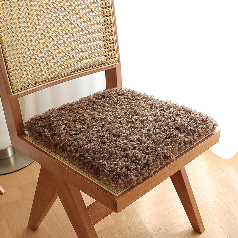 卷花毛绒坐垫卷毛椅垫方垫凳子垫梳妆台坐垫餐椅垫屁股垫子可拆洗