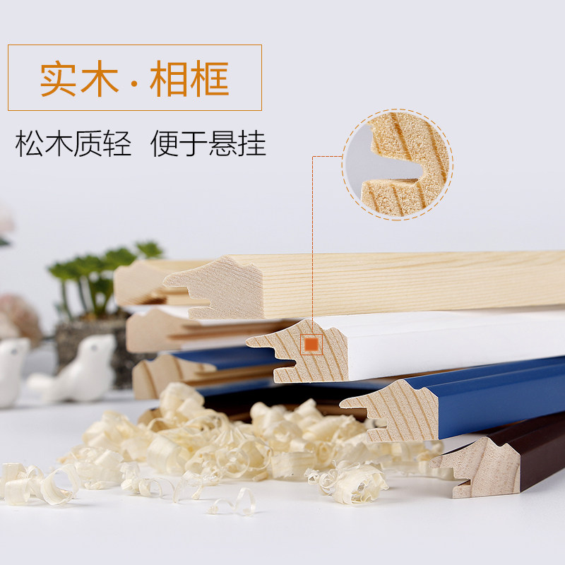客厅相框挂墙相片墙洗照片做成画框组合连体挂免打孔框上创意定制
