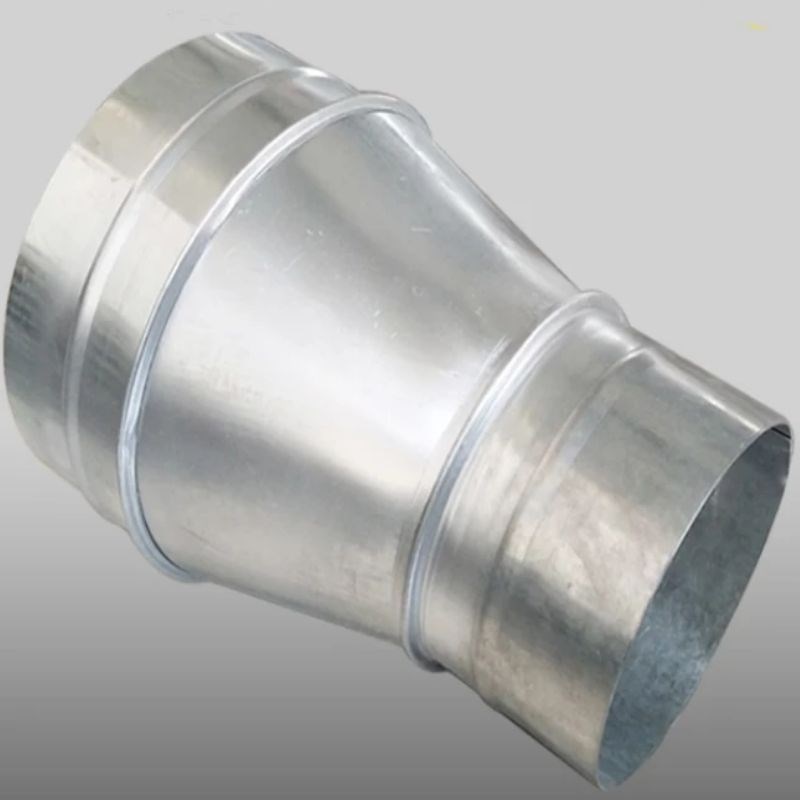 吸尘器配件镀锌白铁皮圆形管道大小头变径异径转接250mm转150mm