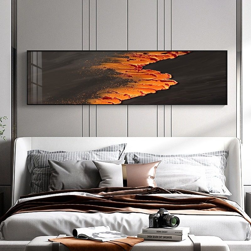 精选大海风景卧室画主卧床头装饰画黑白抽象客厅挂画高级感背景墙,家居饰品,现代装饰画,淘宝优惠券,粉丝福利购,淘宝优惠卷