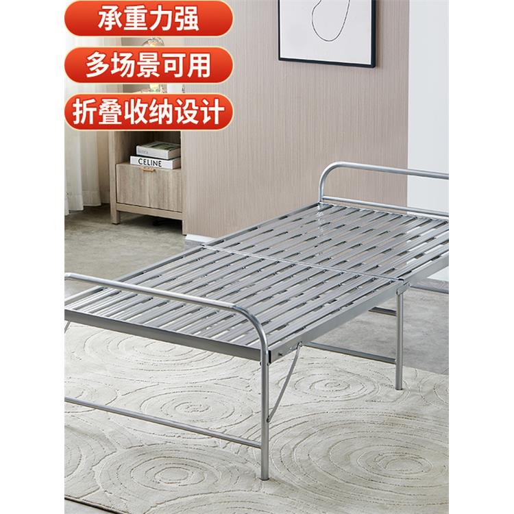包邮折叠单人床家用双人床简易午休床1米铁床硬板床陪护床折叠床