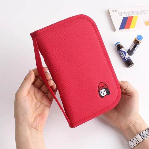 药品收纳包便携随身儿童应急袋防水户外旅行小号医药包 红色 藏青