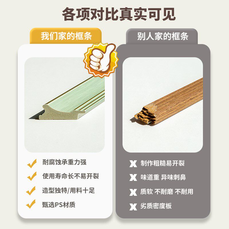 复古做旧大法式相框挂墙作品装裱空框30X40X50儿童画框照片框4K8K
