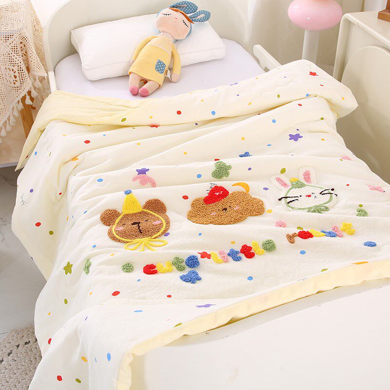 夏天儿童夏凉被幼儿园宝宝午睡空调被子夏季单人宿舍薄款春秋被芯