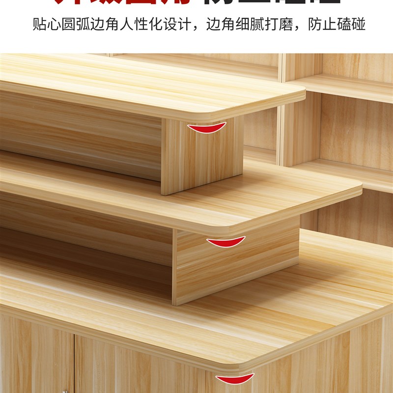 中岛展示柜产品陈列柜文具图书展示架超市堆头货架促销样品置物台