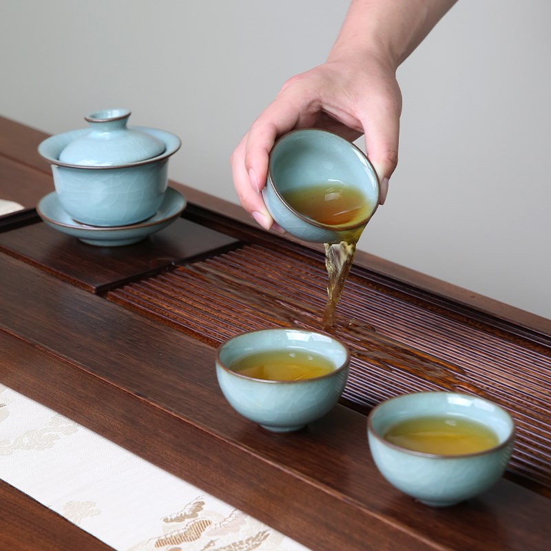 汉唐实木茶盘2025新款家用整木雕刻家用排水式茶托盘茶海茶台大号
