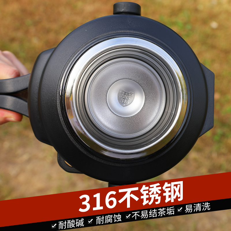 316全钢保温壶大容量暖壶家用热水瓶车载户外旅行壶Y工地保温水壶