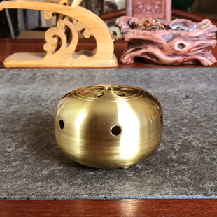 速发家沐斋禅修佛具薰器大殿缘用念佛诵经供佛纯铜莲花法香炉