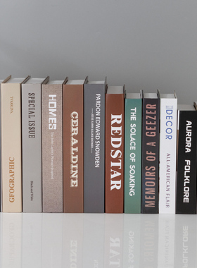 速发假书书装饰品摆厅拍照道具书房件柜书壳摆设客酒装饰创意家居