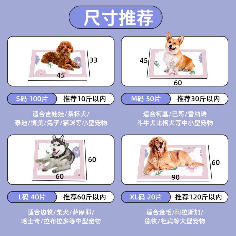 现货狗尿垫加厚除臭吸水泰迪y尿不湿狗厕所尿片生产垫宠物隔尿垫