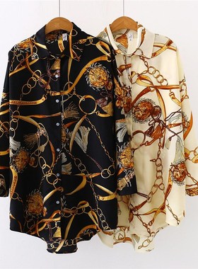 速发Fashio ched caso oversiWe zo Bluuses  Sprig chiffo