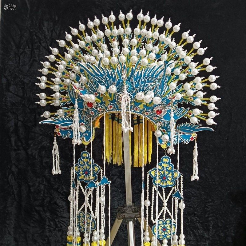 速发京剧戏曲五凤冠三凤冠头饰贵冠醉酒五凤冠梅派凤妃戏曲头饰