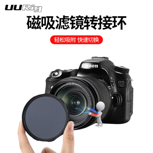 速发U2Rig微单反相机磁吸滤镜转接7圈D减光镜CPL支架67/环2/77/8U