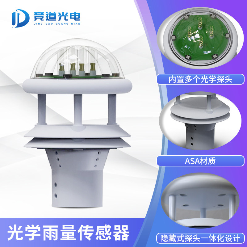 速发环境温湿度降水量光学雨量感测器风速风向小型监测仪O气象检