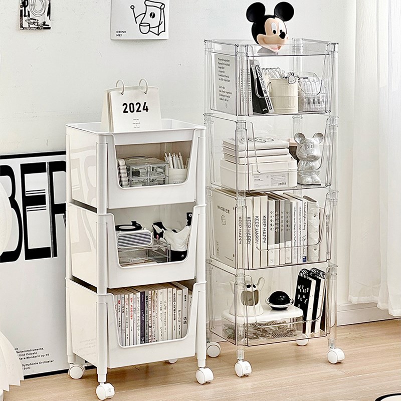 速发可移动书架置物落架地多层家子桌面收纳架用卧室书桌旁小书柜