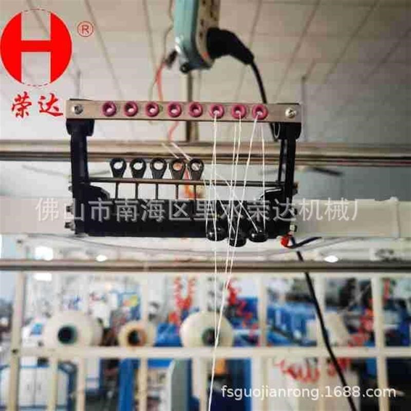 速发工厂针通机单锭单控张力统一自动卷绕盘头包芯绳机