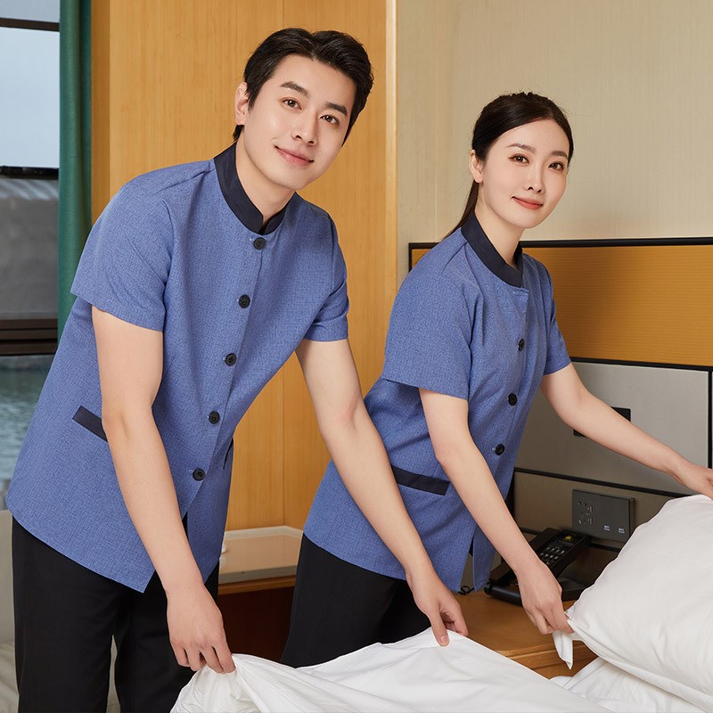 速发酒店客房服务员工作服夏装宾馆PA保洁服工装物业清洁装制服