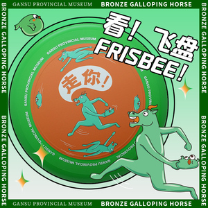 速发文创绿马飞盘运体飞盘户外躲避竞技团动休碟飞闲