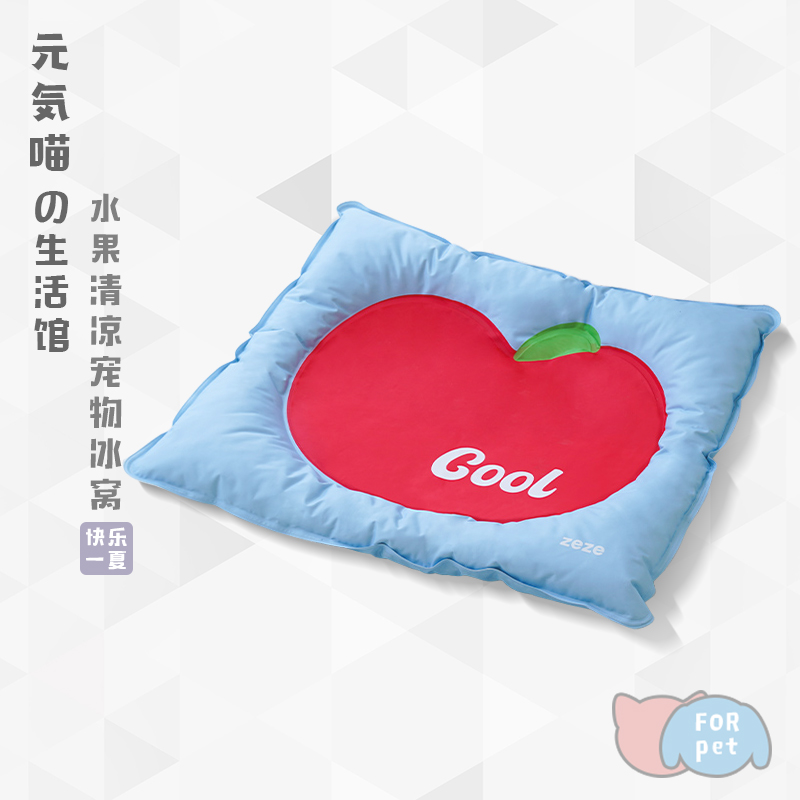 速发垫気喵丨z睡ze冰窝猫窝冰元凉席凉垫子猫咪e觉用夏天降温