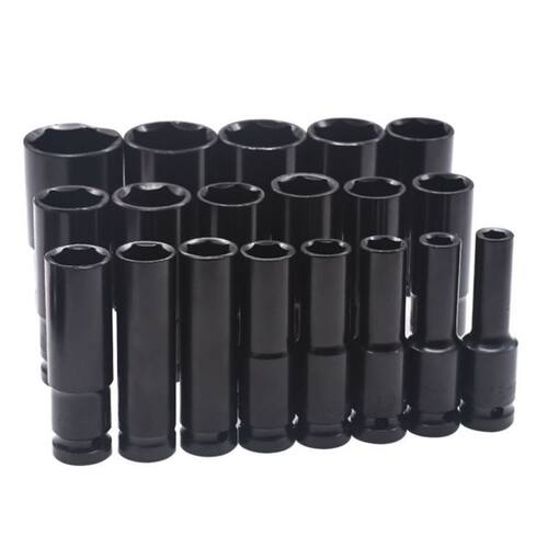 速发1/2套筒套角六筒*电动扳手汽修机修8-41mm套筒工具22头60套筒