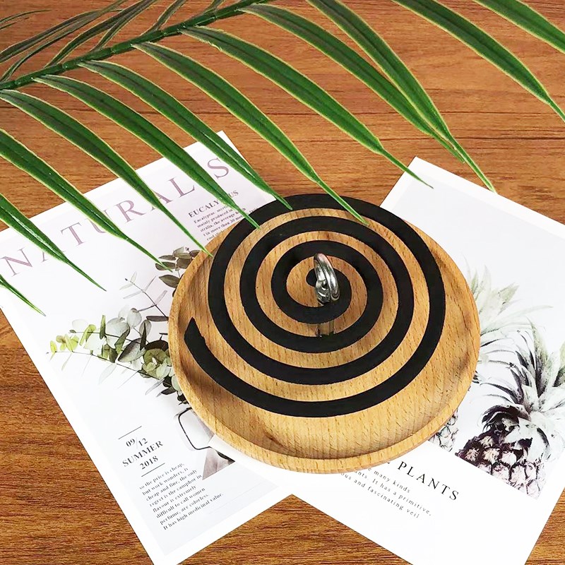 速发檀内香薰木质创意室香家用户外蚊香盘薰香架炉露营帐篷檀香炉