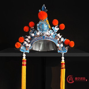 速发戏品用曲戏将戏剧品 戏剧将军尖盔头盔曲军帅盔京剧