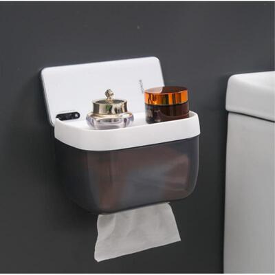 速发Invisible+Adhesive+Bathroom+Toilet+Paper+Holder+Tissue+B