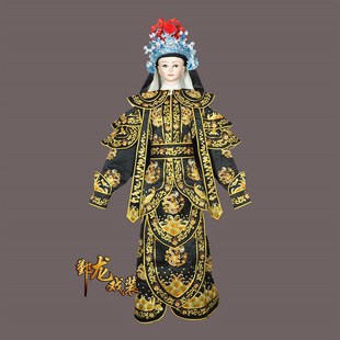 速发改款 戏曲舞台质出京剧粤剧新良男靠武生将军刺绣勾金男靠品演