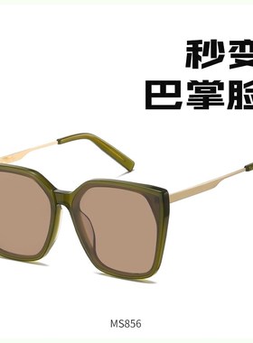 速发墨颜偏光框端大茶色太镜街拍时尚百搭镜值