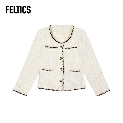 FELTICS小香香圆领短款时尚外套
