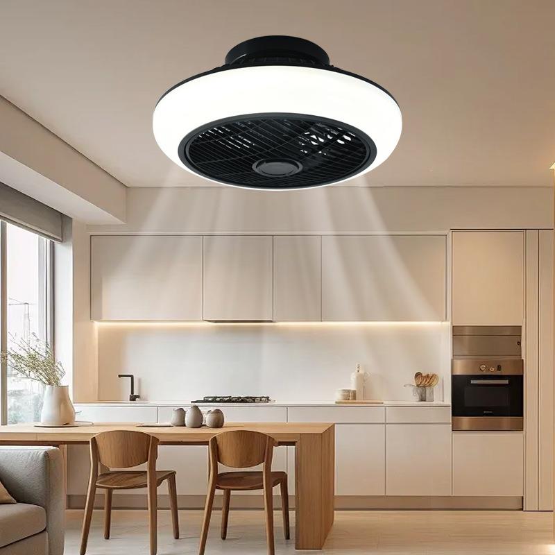 RGB彩灯风扇灯儿童房吸顶灯卧室灯吧台氛围灯带家用风扇跨境厂家