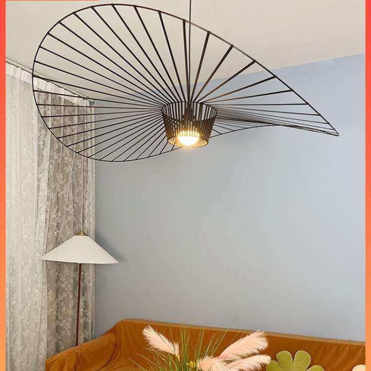 设计师现代简约法式草帽灯大客厅帽子灯北欧网红餐厅卧室草帽吊灯,纺织面料/辅料/配套,纺织机械配件,淘宝优惠券,粉丝福利购,淘宝优惠卷